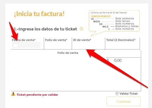 Facturar OXXO