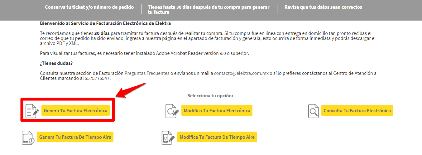 Elektra Facturación. Factura Tus Ticket En Línea Facilmente