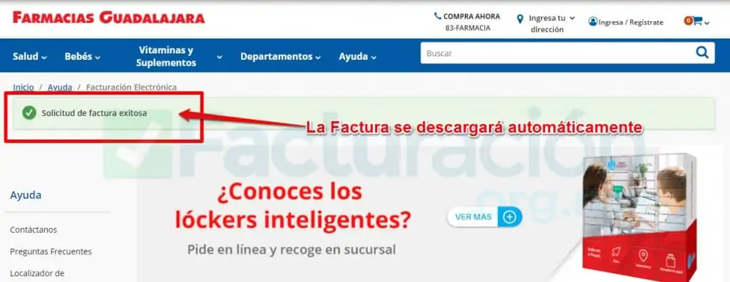 Descargar tu Factura de Farmacias Guadalajara