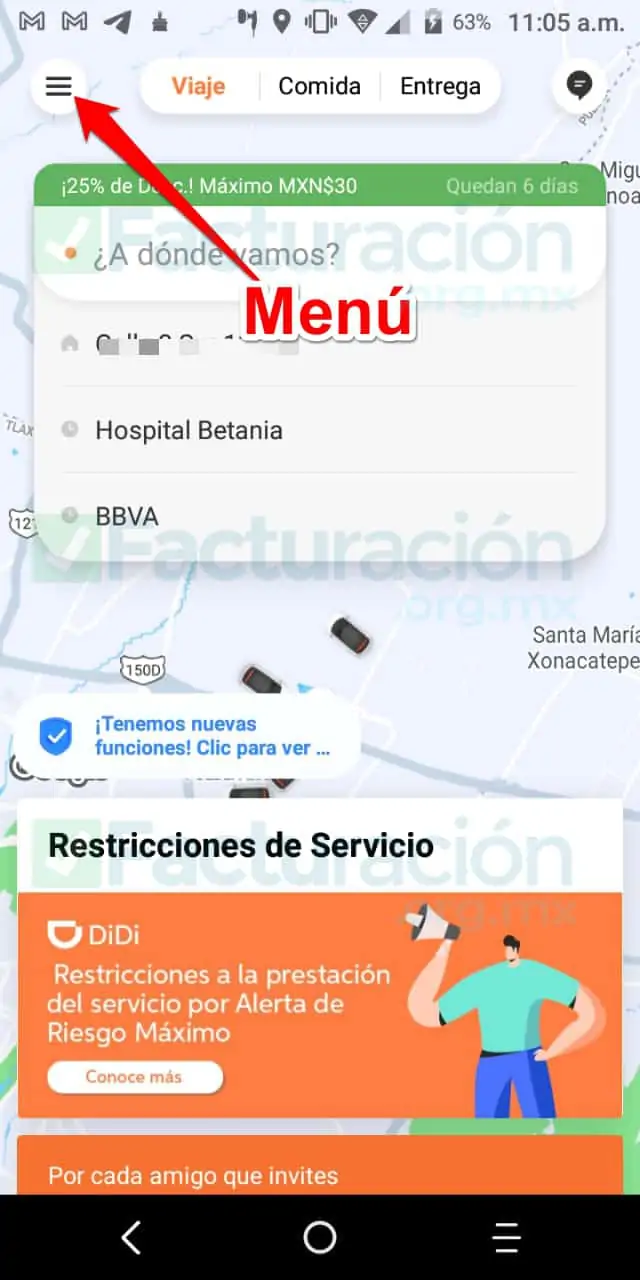 Didi Facturación Electrónica. Como Facturar tus viajes