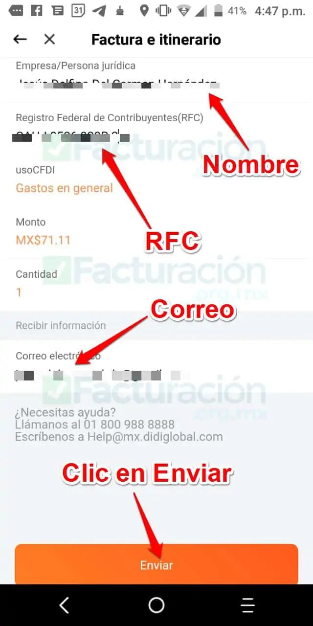 Didi Facturación Electrónica. Como Facturar tus viajes