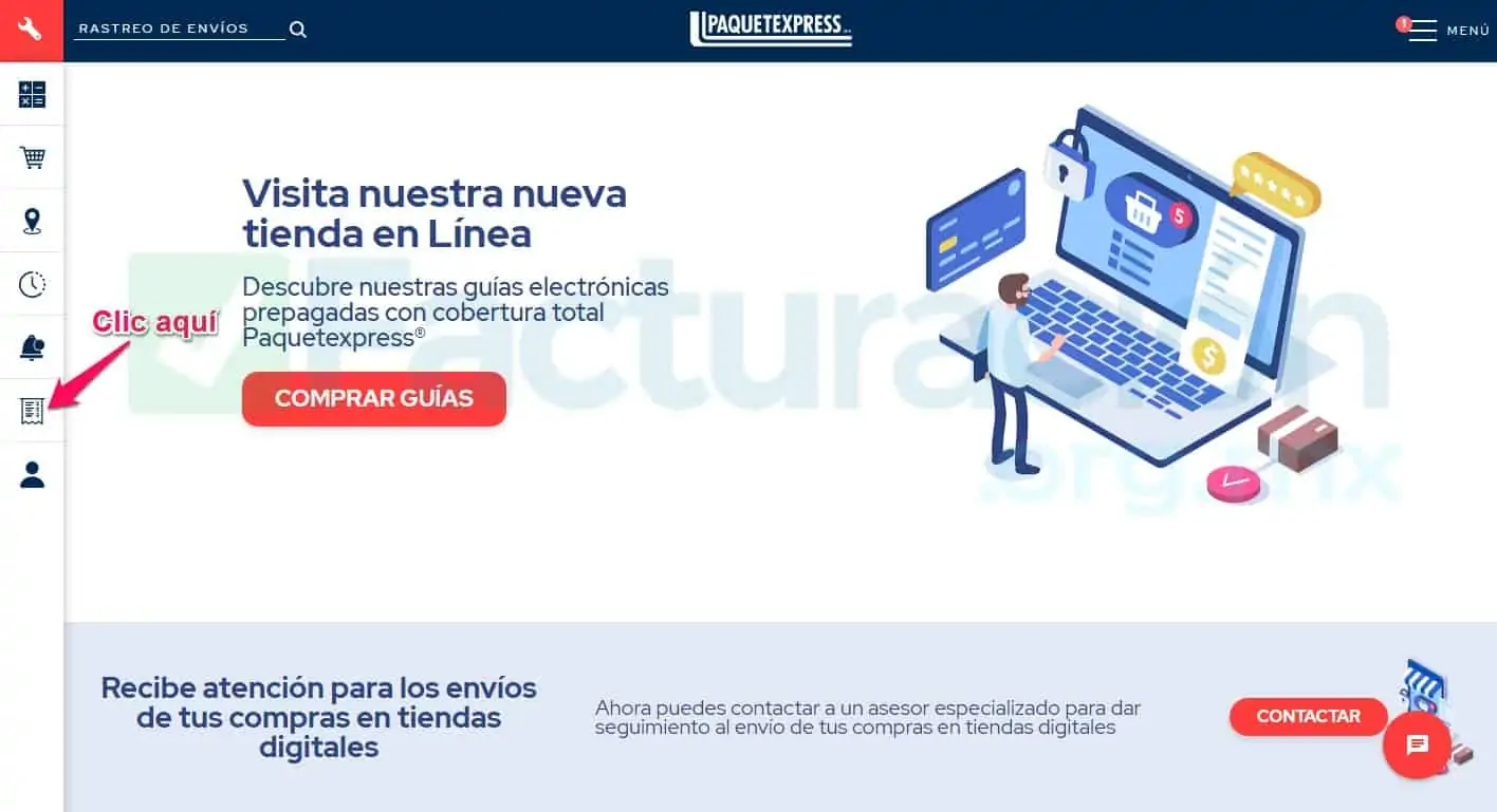 Paquetexpress Facturar tus Envíos