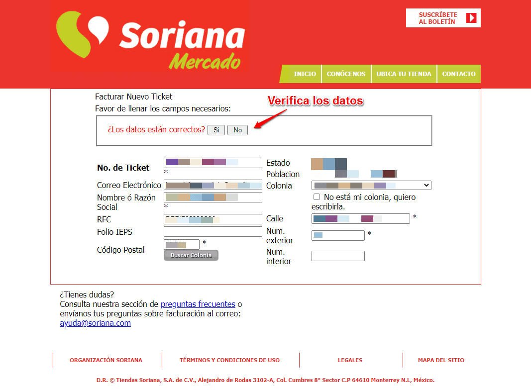 Soriana Mercado Facturación Electrónica. Factura tus tickets Soriana Mercado Facturación Electrónica. Factura tus tickets