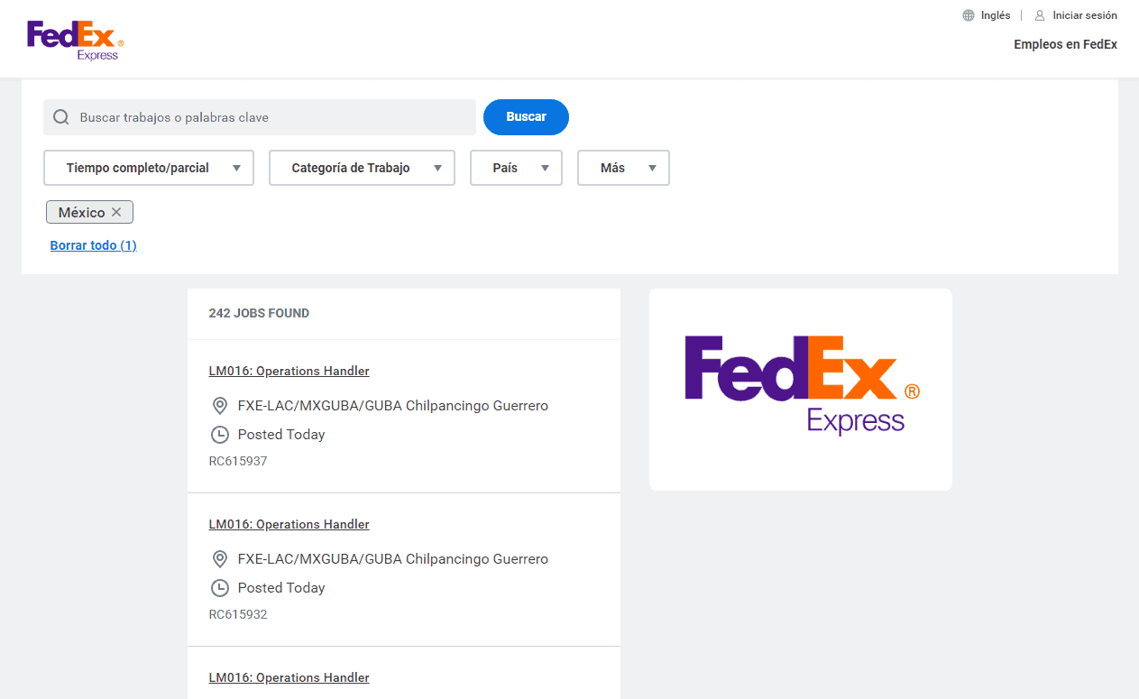 Bolsa de Trabajo FedEx Express
