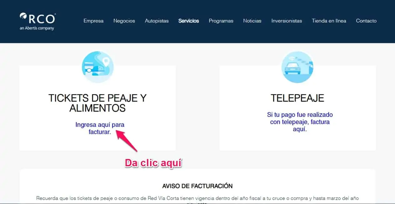 Red Vía Corta Facturación Como Facturar Tu Ticket De Peaje 7537