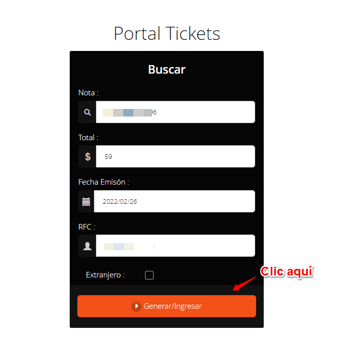 Portal tickets