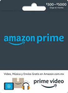 Amazon Prime Tarjeta de Regalo