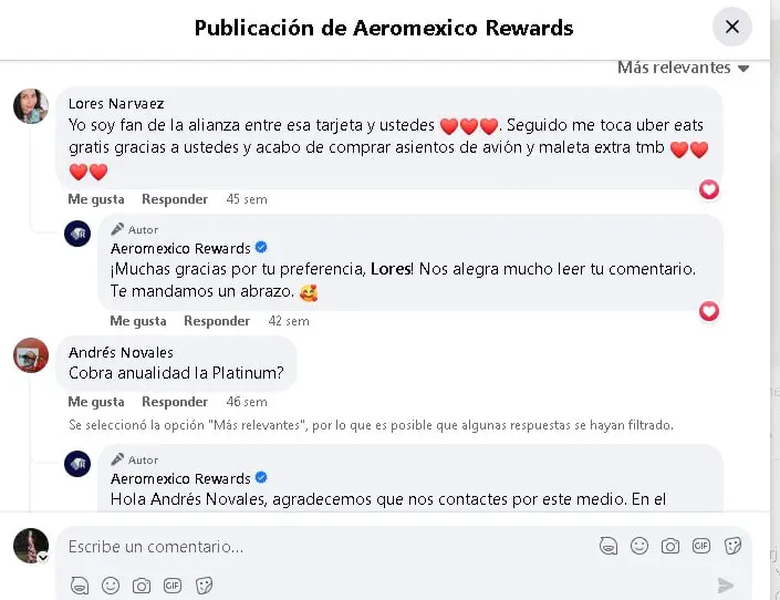 Opinión Tarjeta American Express Aeroméxico