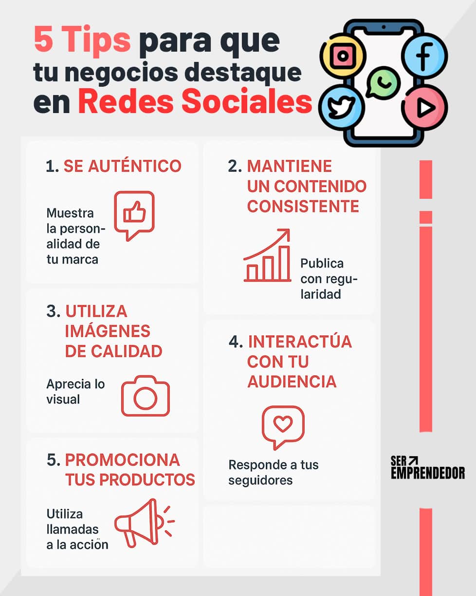 5 tips para que los negocios pequeños destaquen en Redes Sociales
