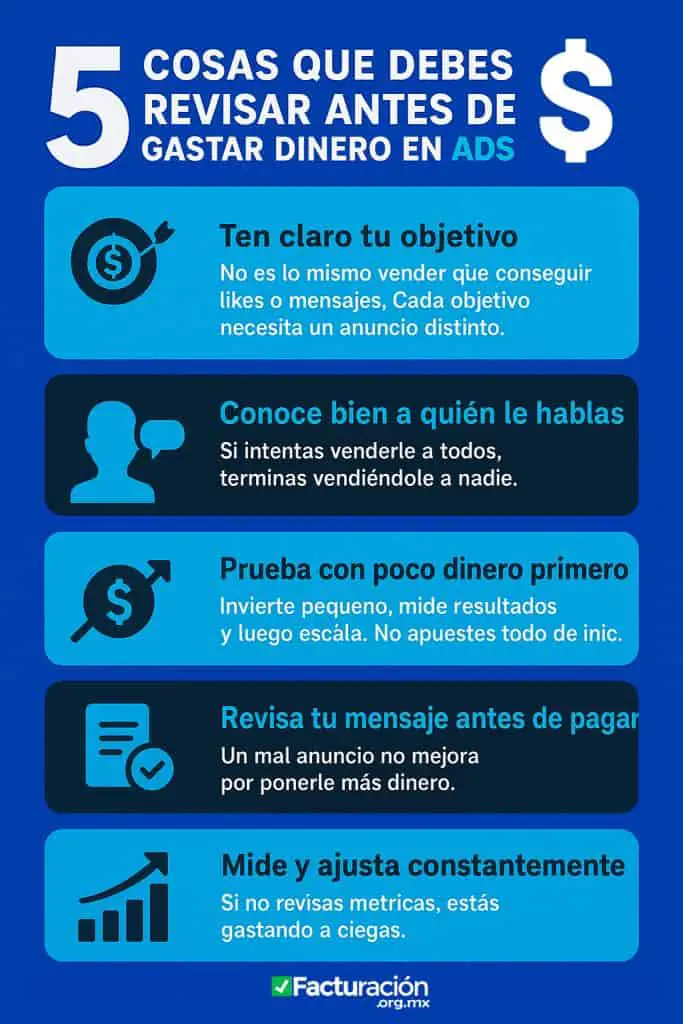 Cosas que debes revisar antes de gastar dinero en ads Cosas que debes revisar antes de gastar dinero en ads
