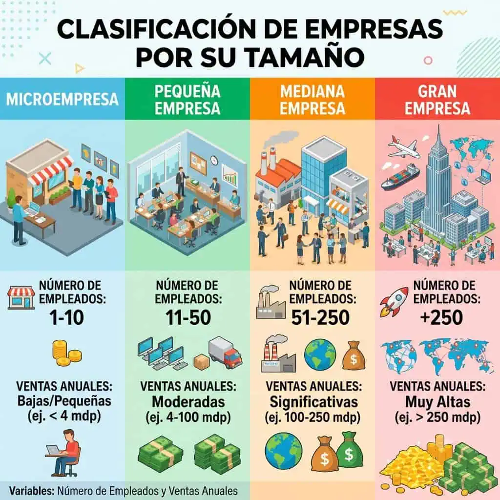 Tipos de Empresas por su Tamaño